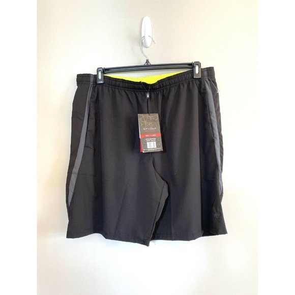 Spyder NWT $60 Active Men’s Black Shorts Athletic - Picture 1 of 10